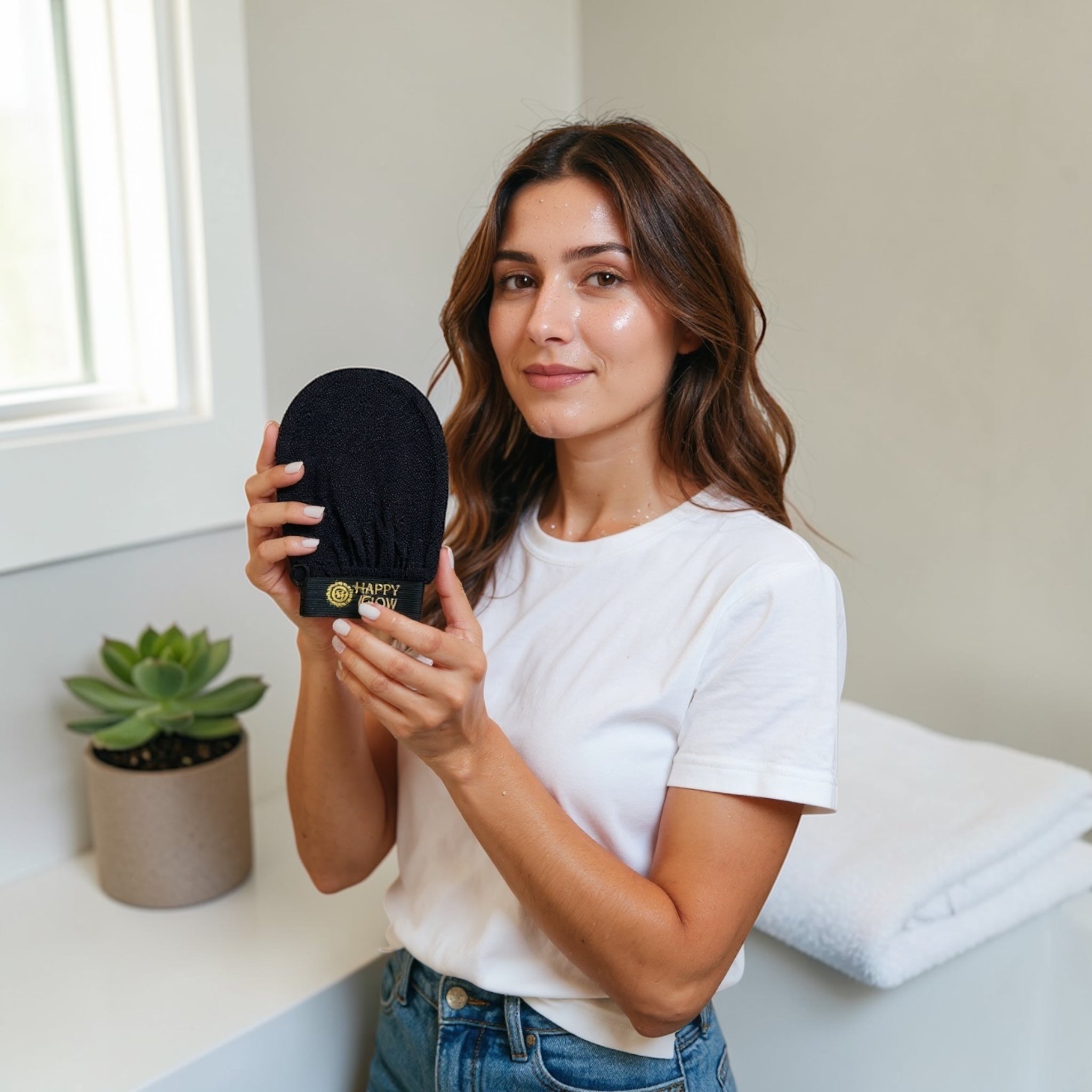 Happy Glow Exfoliation Bundle | Gloves & Back Scrubber Set