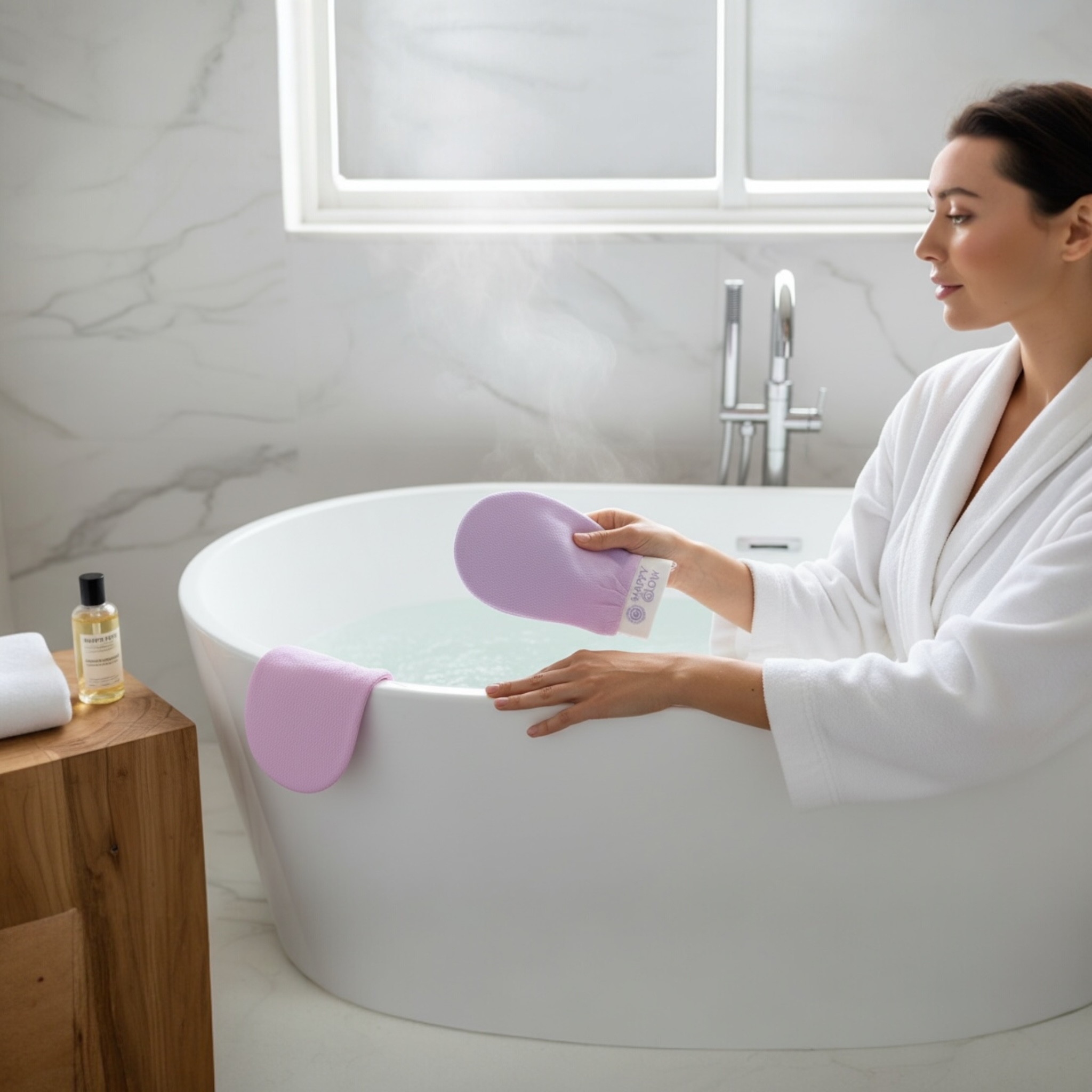 Happy Glow Exfoliation Bundle | Gloves & Back Scrubber Set