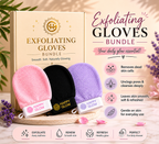 Happy Glow Exfoliating Gloves Bundle | Full-Body Smooth Skin Routine