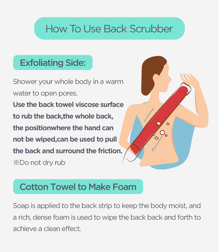 Exfoliating Back Scrubber-#1 Viral Product for Glowing Skin