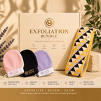 Happy Glow Exfoliation Bundle | Gloves & Back Scrubber Set